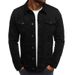 Classic Denim Jacket For Men - Slim Fit Button-Up Workwear Coat With Casual Style (Multiple Colors & Sizes)_viptrois.com