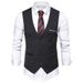 Men's Clothing Non Ironing Slim Fit Professional Suit Vest Workwear Business Formal Wear Vest Waistcoat Work Clothes Suit_viptrois.com