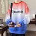 Gradient Sweatshirt Men's Loose Long Sleeved T-shirt Men And Women Teenagers Casual Clothes Trend_viptrois.com