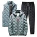 Men’s Winter 3-Piece Hooded Jacket Set – Thickened Thermal Cotton Coat + Vest + Pants | Windproof Casual Suit (M-5XL)_viptrois.com