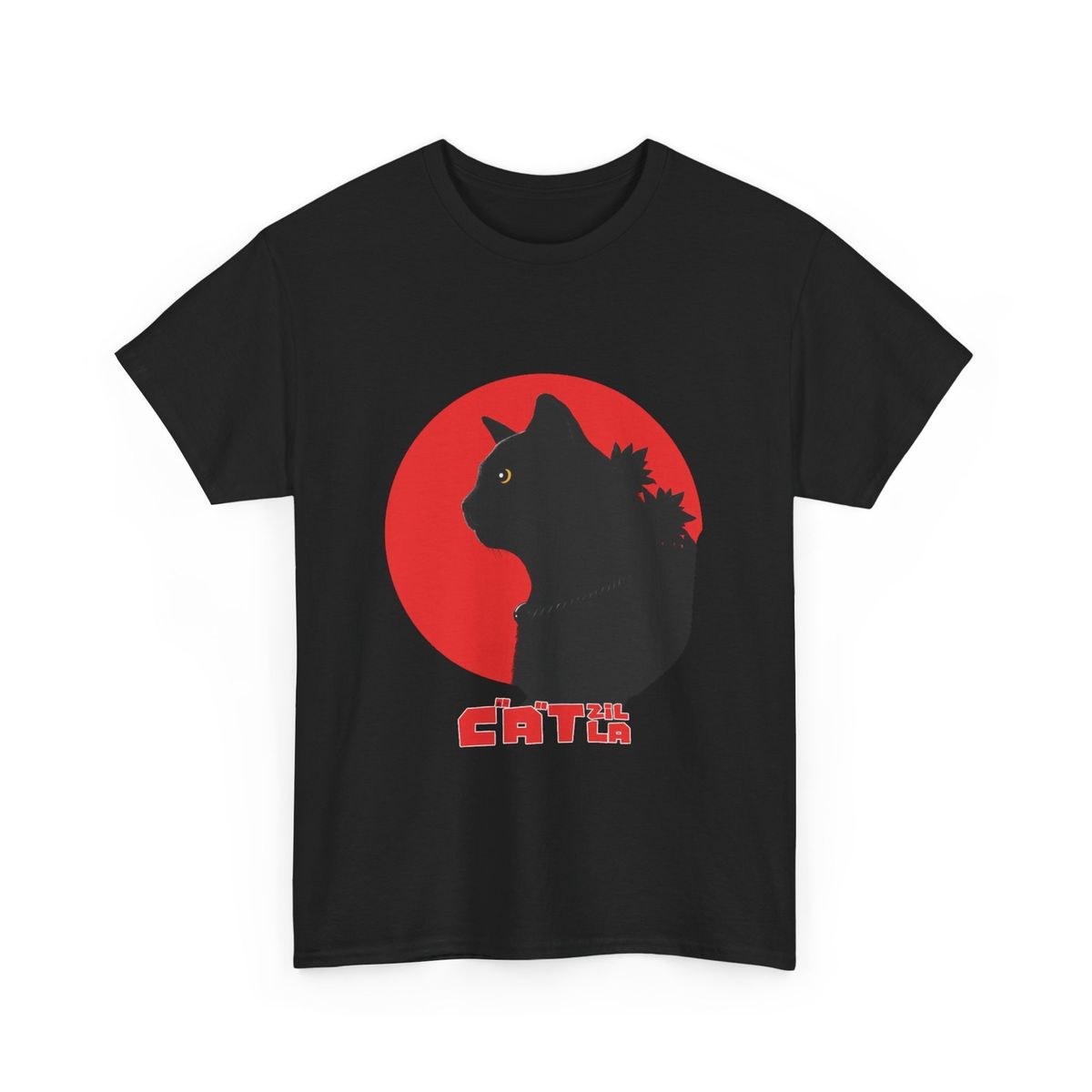 Catzilla Tshirt | Catzilla Shirt | Catzilla T-Shirt Mens Womens Tees Top | Funny Black CaT Shirt Mens Womens Tees Top F_viptrois.com