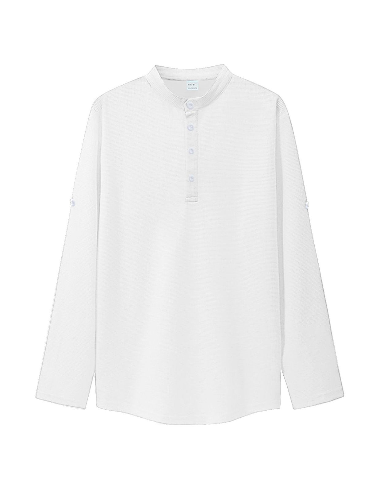 Pulse European And American Cross-Border TK Independent Station Men's Long Sleeve Summer Casual Breathable Button Stand Collar_viptrois.com