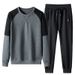 Men's Fleece-Lined Hoodie & Jogger Set – Winter Warm Cotton Blend Sweatsuit, Relaxed Fit Casual Outfit For Streetwear & Sports_viptrois.com