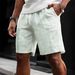 Men's Clothing Striped Drawstring Sweatpants Simple Five Point Casual Shorts Spring Summer_viptrois.com