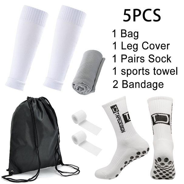 Popular And Best Selling Football Five Piece Set Sports Socks Anti Slip Socks Outdoor Sports Cold Towel Bandage Socks Football Bag_viptrois.com
