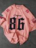 Men's Clothing 3d Digital New 86 Number Printed Jersey Short Sleeve Personality Rugby Uniform Breathable Summer Men's T Shirt_viptrois.com