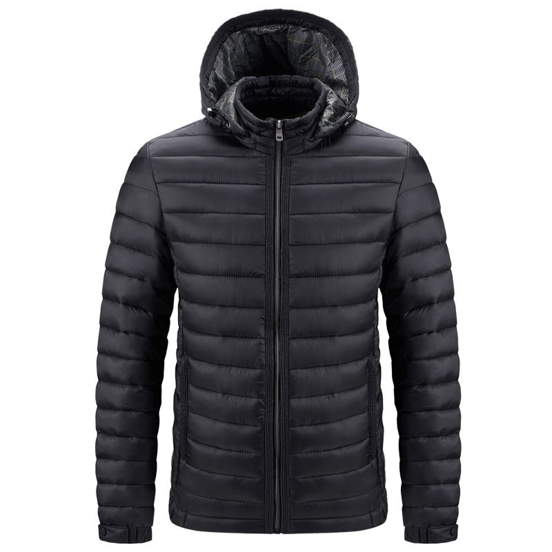 Men's Clothing Autumn And Winter Casual Cotton Padded Jacket With Detachable Hood Men's Cotton Padded Jacket Warm Ribs Commerce Jacket_viptrois.com