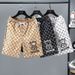 Man's clothing Men's summer digital print casual shorts beach pants 5 minutes high-grade ice silk loose handsome_viptrois.com