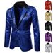 Men's Sequin Performance Dress, Nightclub, Men's Suit, Host, Emcee, Cinema Jacket, Suit XZ58_viptrois.com