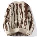 Men's Round Neck Knit Sweater – Color-Block Striped Pullover, Warm & Stylish For Autumn & Winter_viptrois.com