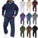 Men's Hooded Sweatshirt Jogger Set – Thickened Winter Gym & Casual Outfit – Loose Fit Pullover With Pockets (S-3XL, 7 Colors)_viptrois.com