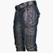 Men's Leather Pants - Adjustable Belt Detail | Fashion Casual Trousers_viptrois.com