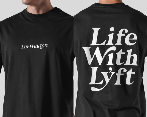 Men's Clothing LYFT 210G pure cotton sports casual T shirt spring and summer round neck running loose short sleeved fitness training top_viptrois.com