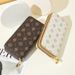Women's Wallet Card Cases Double Zipper Clutch Bag Style Printed Wallet Women's Long Large Capacity Double Layer Wallet Mobile Phone Bag_viptrois.com