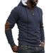 Men's Textured Hoodie – Heavyweight Pullover Sweatshirt With Raised Geometric Pattern, Oversized Streetwear (White/Navy/Beige/Dark Grey/Black)_viptrois.com