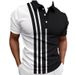 2025d Summer 3D Digital Print Commuter Youth Men's Zipper Casual Polo Shirt Top_viptrois.com