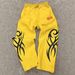 Elastic Waist Wide Leg Sweatpants Men's Fashion Retro Hip Hop Rap Street Print Casual Trousers_viptrois.com