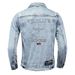 Men's Clothes Spring Bee Embroidered Light-colored Lapel Denim Jacket For Men_viptrois.com