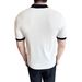 Men's Premium Striped Knit Polo Shirt Short Sleeve Half Zip Color Blocked Stand Collar Casual 2026_viptrois.com