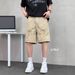 Men's Breathable Cargo Shorts With Cooling Eyelets - Lightweight Quick-Dry Polyester, Relaxed Fit For Summer Outdoor Activities_viptrois.com