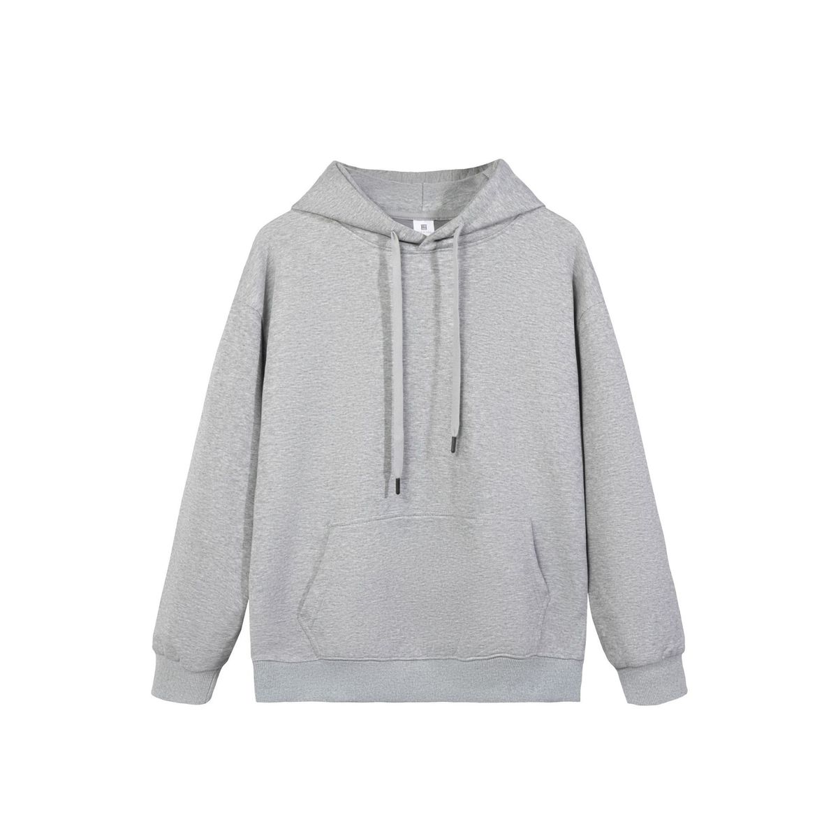 K Loose Men's Solid Color Hooded Sweatshirt With Casual Long Sleeves_viptrois.com