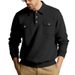 Spring And Autumn Heavyweight Men's Double Pocket Tough Casual Workwear Motorcycle Long Sleeved Lapel Sweatshirt Men_viptrois.com