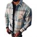 Men's Clothing Digital Print Loose Jacket Coat 3D Geometric Print Loose Fit Jacket - Stylish Open Front Coat With Digital Printing For Casual Wear_viptrois.com