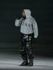 KANYE Kanye Same Style Shanghai Concert Periphery Limited Gray Coat Zipper Hooded Sweater Couple Hoodie_viptrois.com