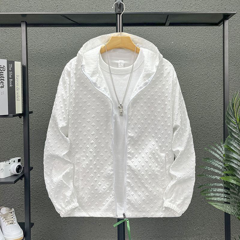 Men's Clothing Thin Jacquard Outdoor Sports Fishing Skin Trendy Ice Silk Sun Protection Clothing_viptrois.com