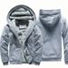 Oversized Hoodie With Hooded Zipper Cardigan, Winter Camouflage Men's Clothing, Solid Color, Arm And Fleece Thick Coat 803_viptrois.com