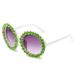 Hot Selling Sunglasses For Women With Diamonds, Round Frame Sunglasses, Trendy Personality_viptrois.com