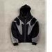 Street Hip Hop Cross Stitching L Print Black Zipper Hoodie Women Y2k Harajuku Jacket Sweatshirt Women_viptrois.com