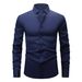 Men's Clothing Men's Long Sleeved Formal Business Casual Solid White Shirt Men's Long Sleeved Wrinkle Resistant Large Size_viptrois.com