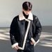 Men's Clothing Cotton Jacket Winter Suede Cotton Jacket Fashion Loose Thickened Fur Lambswool Jacket_viptrois.com
