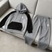 Retro-Inspired Zip-Up Hoodie Set – US Letter Print & Color-Block Design For Men’s Streetwear_viptrois.com