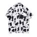Men's Clothing Style Loose And Handsome Hawaiian Retro Summer Hong Kong Style Japanese Style Short Sleeved Shirt Men's Seaside Flower Shirt Trend_viptrois.com