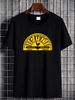 Men's Sun Records Memphis Logo T-shirt XXXX-Large Black Soft Homme Fashion Stylish Designer Clothes Versatile Streetwear Casual Summer Graphic_viptrois.com