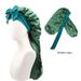 Hijab & Turban Double Layer Satin Long Tube Bow Nightcap For Women With Elastic Ribbon Silk Extended Hair Care Cap Double Sided Wear_viptrois.com
