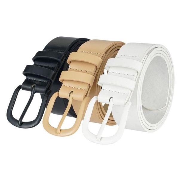 Women's Simple Imitation Leather Jeans With Belts Belts Women's Versatile High End Decorative Belts_viptrois.com