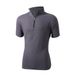 Men's Performance Polo Shirt – Breathable Half-Zip Athletic Top With Moisture-Wicking Fabric (Light Grey, Black, Sage Green, Khaki, White, Charcoal)_viptrois.com