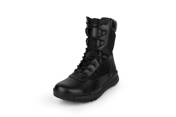 Black Combat Boots Flying Tiger Boots High-top Autumn And Winter Breathable Tactical Boots Men's Training Shoes_viptrois.com