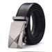 Men's belt automatic buckle litchi pattern belt business gift online shop clothing accessories gift pants belt factory wholesale_viptrois.com