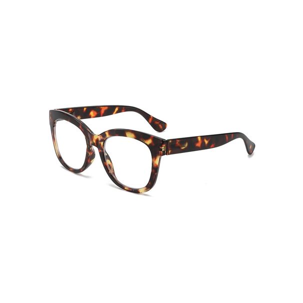 Mengzi New Anti Blue Light Glasses Fashionable Ins Style Flat Glasses Large Frame Plain Myopia Glasses Frame_viptrois.com
