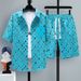 Summer 2 Pieces Set Tracksuit Men's Two Shirt Shorts Haruku Streetwear Oversized Men Sets Short Outfits Suits_viptrois.com