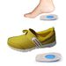 Elastic blue GEL heel pad shock absorption relieve heel pain new insole half size pad men's and women's size_viptrois.com