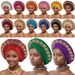 hot selling diamond heavy duty bright silk layered strap hat Nigerian wedding party Baotou hat African hat_viptrois.com