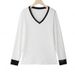 Men's Clothing V-Neck Thermal Long Sleeve T-Shirt For Women & Men - Soft Fleece Lined Winter Base Layer, Slim Fit Casual Top For Everyday Wear_viptrois.com