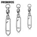 Bearing Stainless Steel Pointed Connector Figure-8 Swivel Double Snap Fishing Gear Accessories_viptrois.com