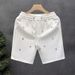 Men's High End European Style Fashionable Rhinestone Casual Sports Shorts Trendy Brand 2026 Summer New Style Beach Five Point Pants_viptrois.com