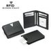 Men's Wallet Card Cases New Rfid Card Holder Carbon Fiber Pattern Pull Out Oblique Card Slot Multifunctional ID Card Holder Men's Business Card Bag_viptrois.com